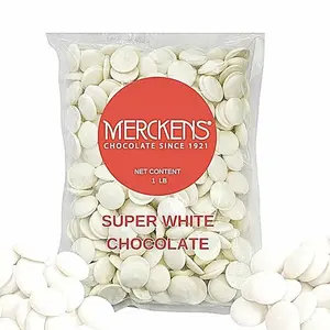 Super White Chocolate Melting Wafers 1LB– Smooth and Creamy, Perfect for Dipping, Baking, Candy Making, and Decorating Desserts – Ideal for Fountains, Coating, and Molded Chocolates (Super White Chocolate 16oz)
