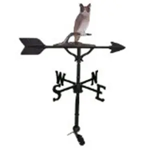 212 MAIN Montague Metal Products 200 Series 32 In. Owl Shape Color Weathervane, Home Improvement & Garden Decor Accessory, Adjustable, Aluminum