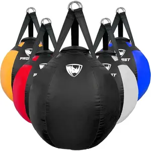 Wrecking Ball Heavy Punching Bag for Adults, Hook and Uppercut,  Snatcher, Boxing, MMA, Muay Thai, 65 lbs