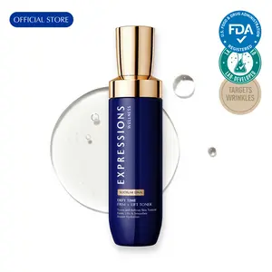 [EXPRESSIONS] 120mL PDRN Firming Toner Resveratrol & Peptide Glow Liquid for Mature Skin | Instant Hydration & Lifting | Premium Glass Bottle Pore Refiner | Non-Sticky Makeup Prep for Glass Skin Brightening Daily Lightweight Smoothing