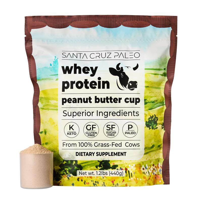 Santa Cruz Paleo Grass-Fed Whey Protein Bag | All-Natural | Zero Artificial Additives |  Amino Acids
