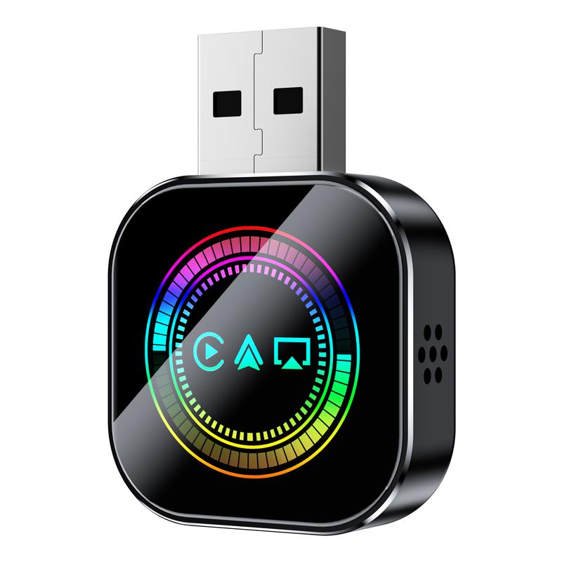 Yurnlv - 2026 new 3 in 1 AirPlay Upgrade, with wired to wireless CarPlay adapter, screen mirror only for TikTok/YouTube, car must have factory-installed wired CarPlay