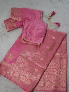 Pure Dola silk Saree set