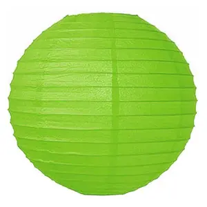 10 In. Lime Green Paper Lantern