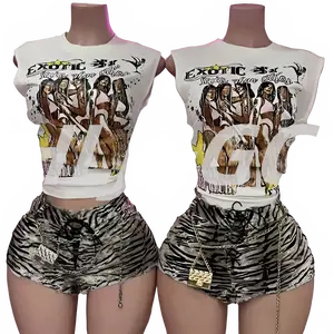 Y2K Fashion Women's Two-Piece Outfit Set