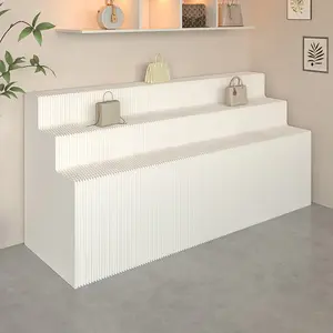 Foldable Paper Art Display Stand with Shelves, for Exhibition,Commercial Use Sample,  Cosmetics, Bags, Shoes，Commercial Use