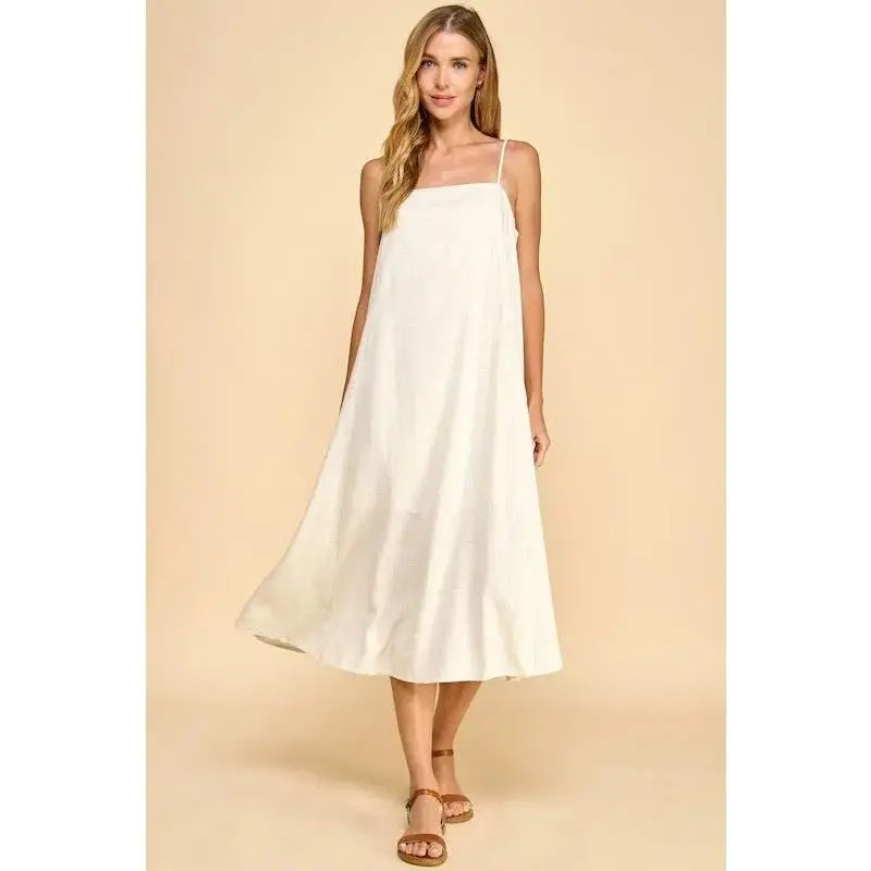 Espresso Linen Dress