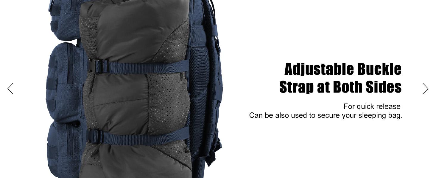 Kookoomia Military Tactical Backpack 50L Large Day Backpack Camouflage Assault Pack Bug Out Bag Waterproof Heavy Duty Hiking Treeking Survival Rucksack