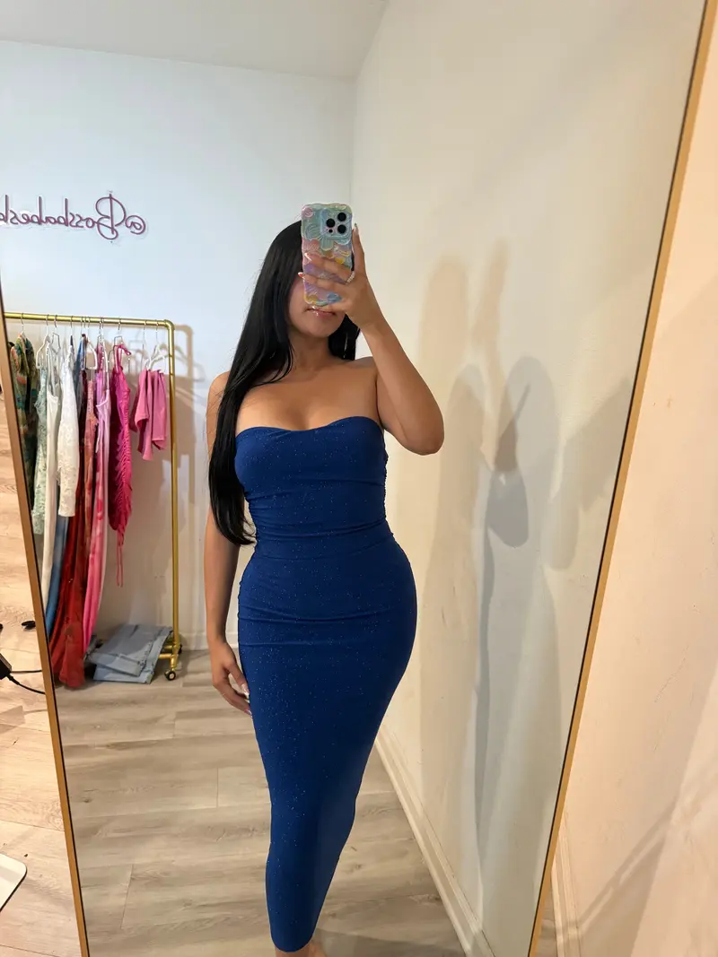 royal blue dress singapore - TikTok Shop