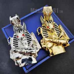 Egyptian God Anubis Pendant Gold Silver Plated Hip Hop Style Charm Pendant Jewelry
