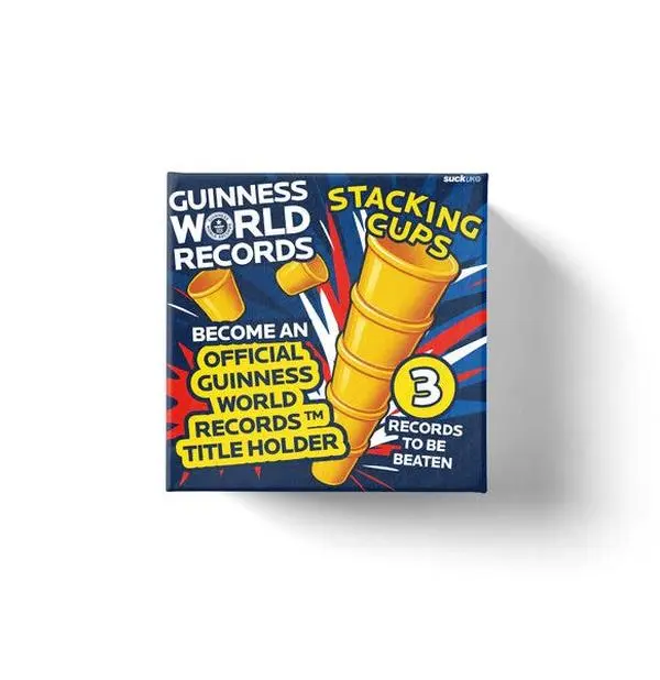 Guinness World Records 2026 Stacking Cups Kit - Record Breaker - Stacking Cups For Kids & Adult - World Record Holder - Guinness Book Records - Speed Cup - Achievement Game