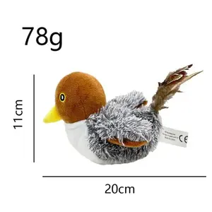 USB Rechargeable Interactive Flapping Bird Cat Toy