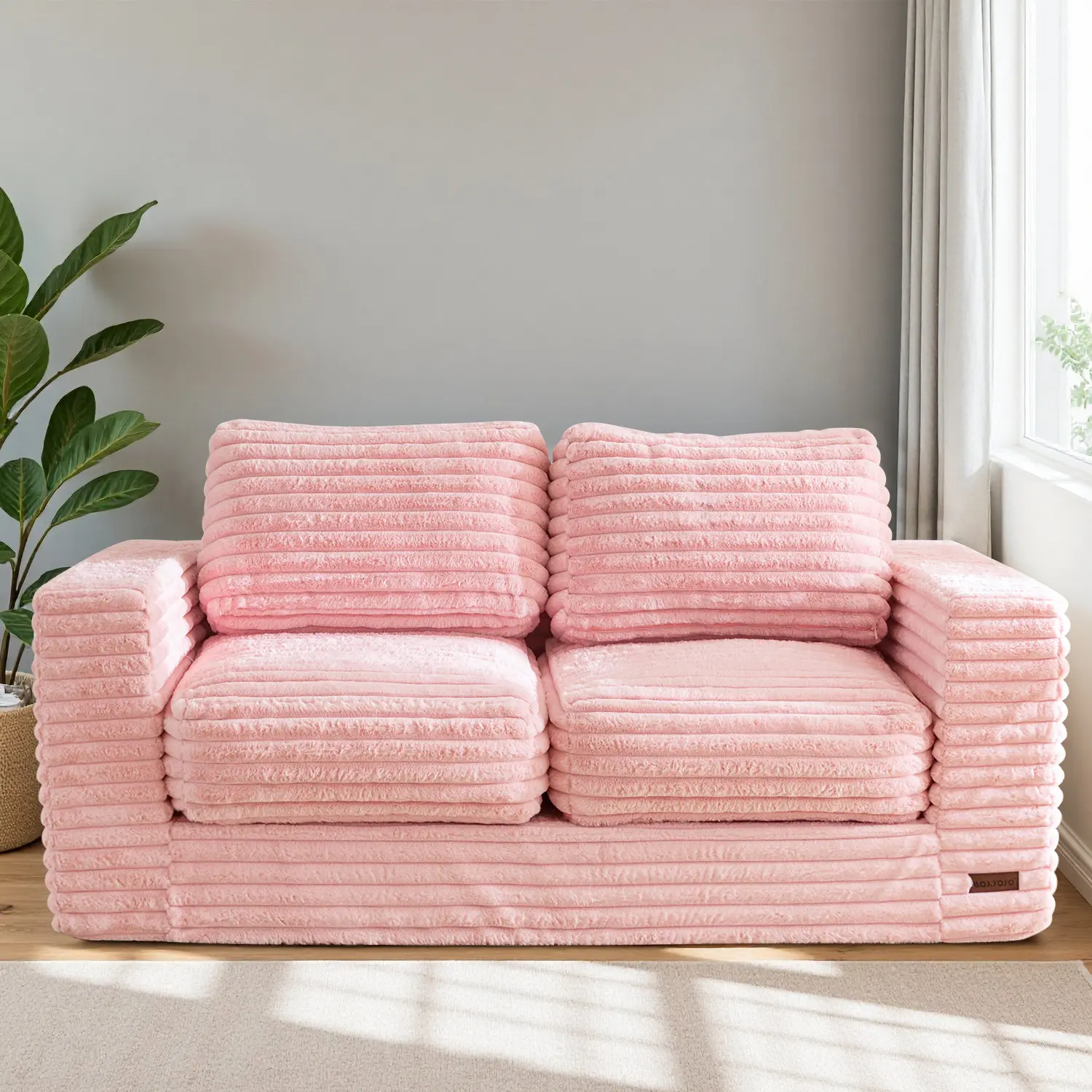 Pink-Loveseat