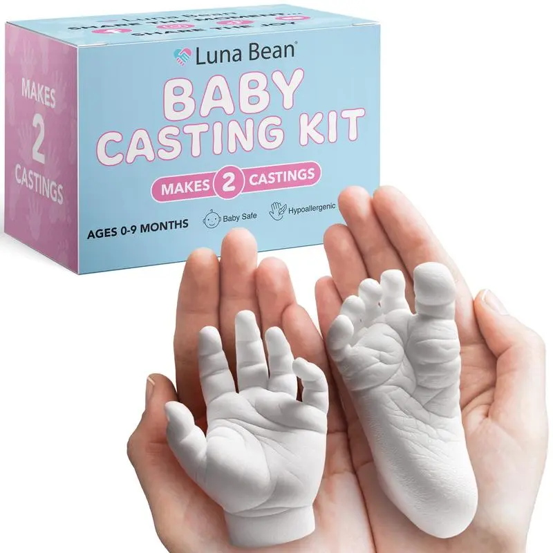 Baby Handprint Footprint Kit, Perfect DIY Baby Room Decoration, New Mom Postpartum Memorial Gift, Ideal for Newborns