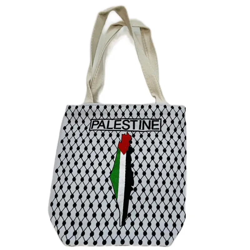 Palestine Small Kufiya Tote Bag with Distinctive Design and Compact Carry for Everyday Use
