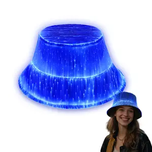 CARVEDREAM Glowing Seven - Color Person - Approved Fisherman's Hat for Trendy Party Animals Light Masks