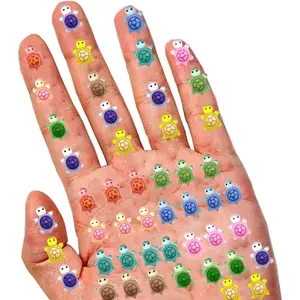 300 count Mini   Turtles, Luminous Mini  Figurines  Figures Turtle Bulk Glow in The Dark Small Plastic Miniature Turtles Miniature Things Figurines to