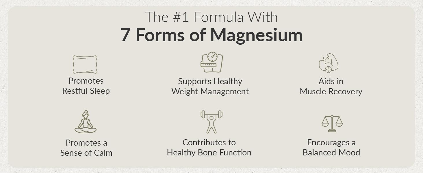 BIOptimizers - Magnesium 4.0 Supplement - Has 7 Forms of Magnesium Like Bisglycinate, Malate, Citrate & More - Natural Sleep Aid - Brain Supplement Capsule