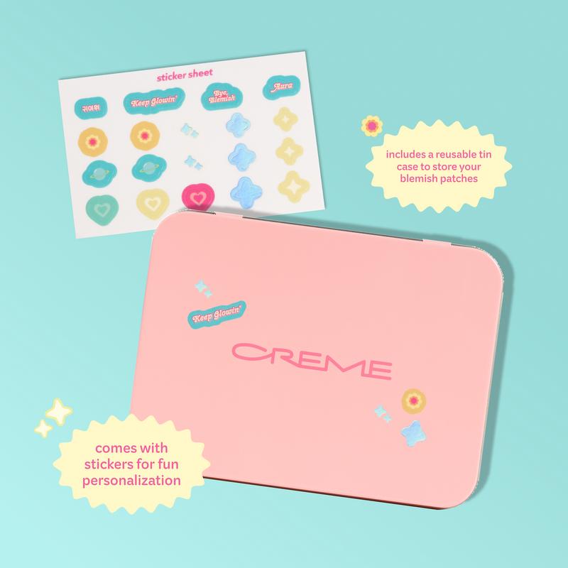 The Creme Shop Totally Clear Blemish Patches with Tin Case