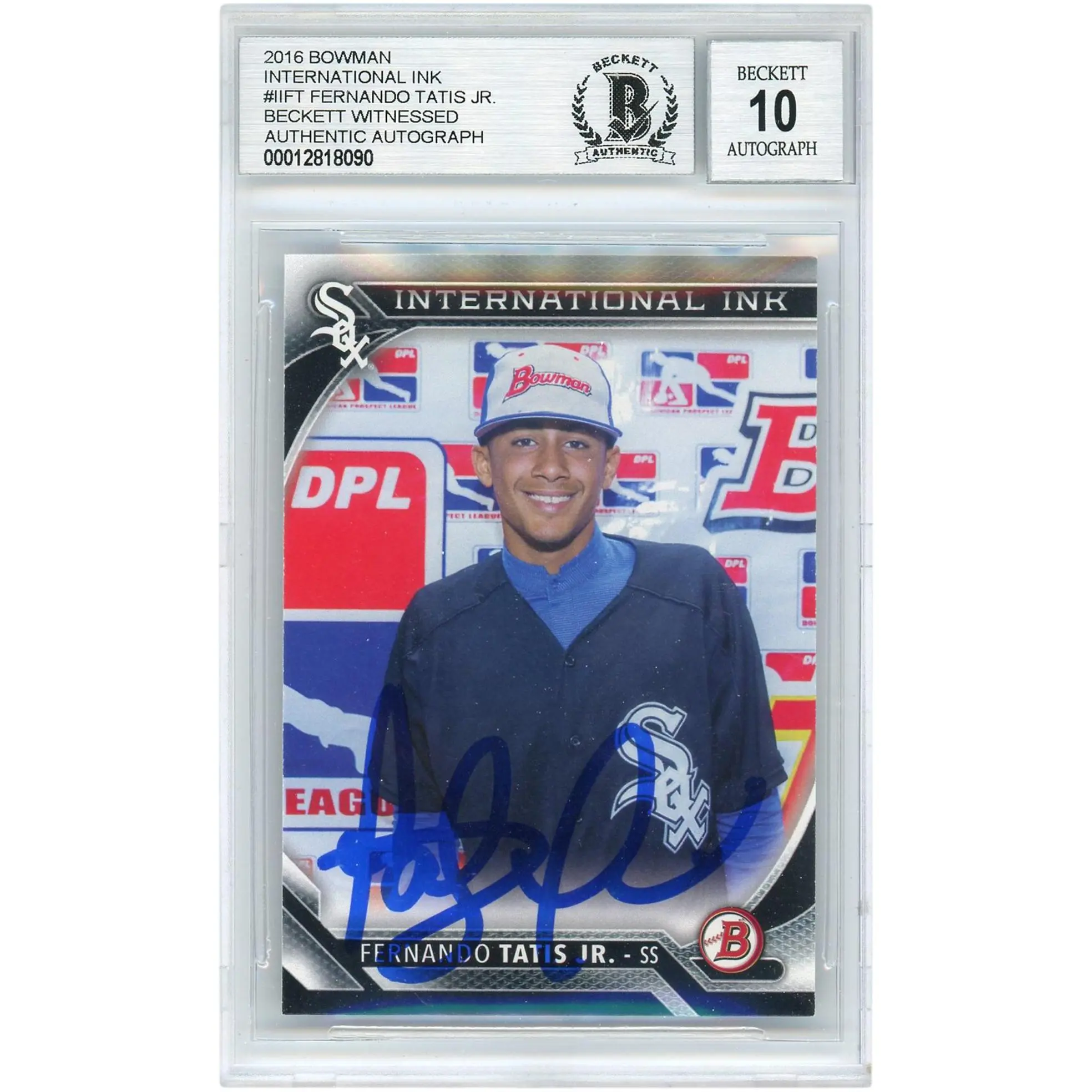 Fernando Tatis Jr. San Diego Padres Autographed 2016 Bowman International Ink RC #IIFT BGS 10 Authenticated Card - Topps - Fanatics Authentic Certified