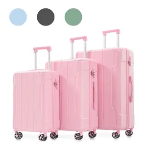 Luggage Sets 3 Piece, Hard shell ABS Lightweight Durable Suitcases with Double Spinner Wheels 20/24/28 Inch