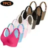 Women's elegant seamless bra with fixed cups, wide straps, comfortable wireless design, soft support and side breast coverage, casual bra|everyday wear, recommended choice for women's gifts