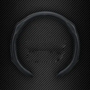 Steering Wheel Cover - Quick Install Sporty Carbon Fiber Pattern Steering Wheel Cover Universal fit 14½ to 15 inches Car Sendan Coupe SUV Pickup 14.5 to 15