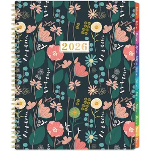 2026 Monthly Planner - January 2026 - December 2026, 9" x 11", Large Calendar 2026, 12 Months Planner with Monthly Tabs, Double Pockets, Spiral Binding