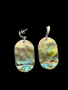 Oval Abalone Earrings