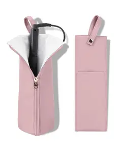 Easy-U Hot Iron Holder & Mat Heat Resistant Travel Bag for Curling Iron Flat Iron - Hair Tool Organizer for Home Travel with 571°F Resistant Lining & Water-Resistant Nylon Fabric