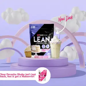 LadyBoss LEAN Protein Vanilla Cake Flavor - 20g Premium Protein Shake with 20 Vitamins & Minerals for Energy & Post-Workout Fuel