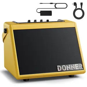 Donner DDA-20 Mini Electric Drum Amp 20W, Wireless Electronic Drum Amplifier, Keyboard Speaker, Protable for Home Practice