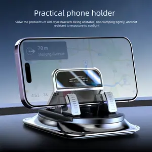 Dashboard Car Phone Holder - Stable Non-Slip 360° Adjustable Mount, Sun-Resistant Secure Grip, No Shaking, Easy Install, Universal Fit for iPhone/Android & All Cars, Must-Have Car Gadget for GPS Navigation & Road Trips