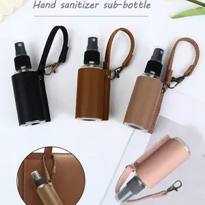 Portable Hanging Spray Bottle Case, Protective Hand Sanitizer Holder, Perfume Storage Box, Travel Refillable Empty Cosmetic Container, Plastic Dispensing Bottle