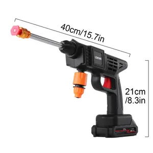 435PSI Cordless High Pressure Washer with 2 LithiumBatteries & Charger, Portable Wireless Power Cleaner withFoam Spray Gun, Ideal for Floors, Cars & OutdoorCleaning, Includes Tool Box high-pressure cleaning machine portatil hidro jet