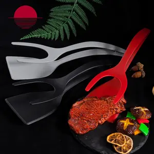 2-in-1 Non-Sticky Kitchen Spatula Flip Tool, Food-Grade Heat-Proof Utensils for Kitchen, Multi-Functional Easy-to-Use Cooking & Grilling Tool for Indoor Recreation