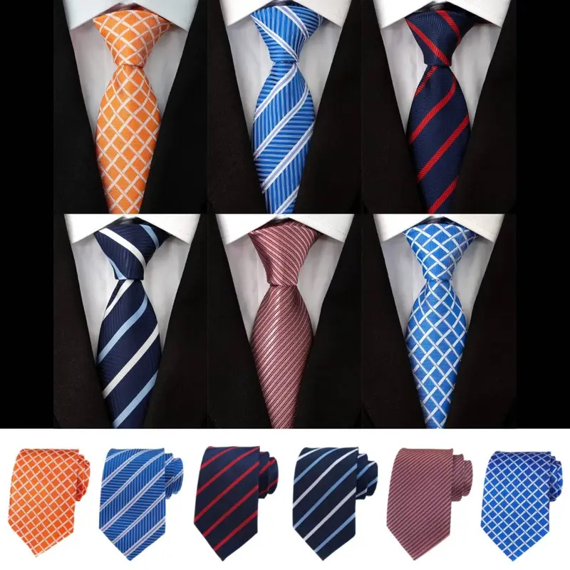 6pcs Men'S Tie, Classic Men'S Woven Necktie for Daily Wear, Father'S Day Gift