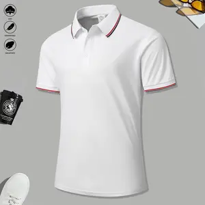 Men’s summer short-sleeve collared shirt, polo short-sleeve shirt—casual, comfortable, breathable, quick-drying, minimalist design, sweat-resistant, suitable for summer and spring wear