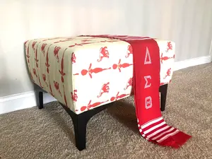 Delta Sigma Theta Footstool and Sash