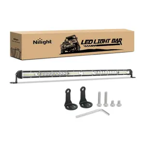 Nilight 21-Inch Slim LED Light Bar - 52-LED Single Row Spot-Flood Combo, Driving Light Strip, Fog/Work Lamp for 4x4 Trucks, SUVs