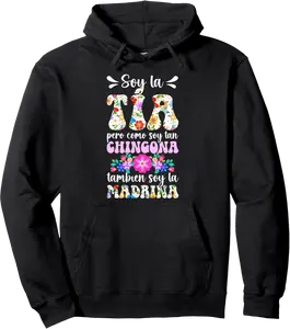 Tia Madrina Chingona Spanish Godmother Proposal Pullover Hoodie - Takylanha Shop 23B0FVYHF462