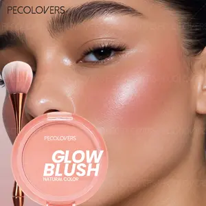 2PCS/SET Blush with Blush Waterproof Glow Blush Palette Pink Easy-to-Apply Natural 3D Makeup Look Blush Palette Matte Finishes in Red Hues Makeup Palette