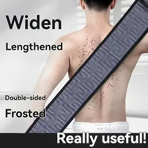 2PCS Men’s Exfoliating Back Scrubber Towel, Extra Long Shower Strap for Deep Cleansing, Heavy-Duty Body Scrubber to Remove Dead Skin & Dirt, Self Back Washer No Need Help, Durable Bath Washcloth for Daily Shower Spa