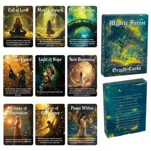 50 Mysterious Forest Oracle Toy Cards Tarot Divination Cards