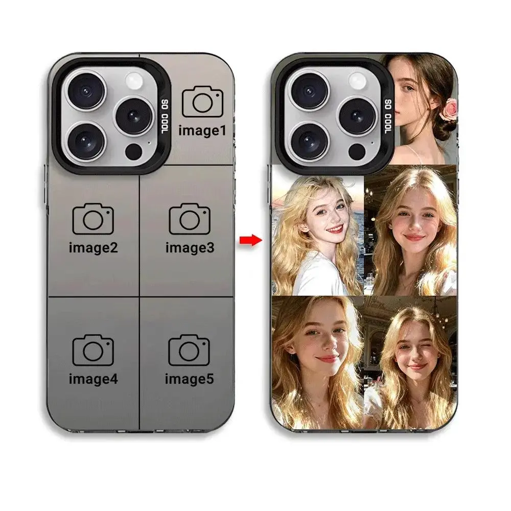 custom phone case for iPhone 17 16 15 14 13Pro Max Custom Photo Dump Picture Collage Phone Case Personalised DIY Cover Shockproof Protection