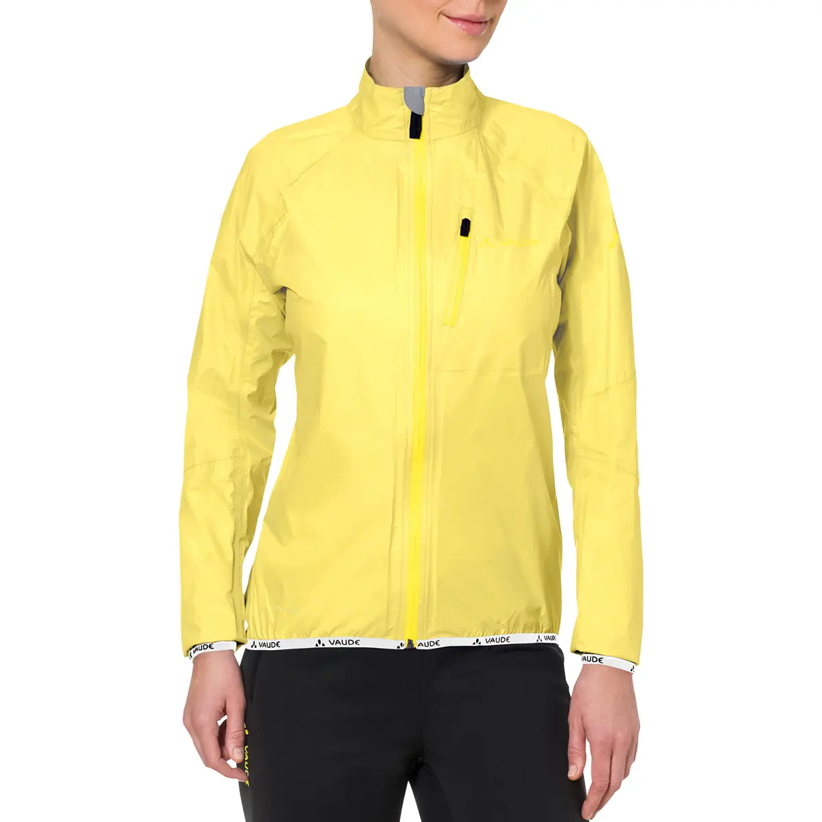 VAUDE Women's Drop III Solid Biking Rain Jacket - Waterproof, Lightweight & Packable with a Female Fit, Lightweight Pack