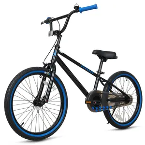 Hykolity Kids Bike Boy Girl Bicycle 20" for Children Age Group 6-12 Height 48-62 inch Child Sport Bike BMX Handbar Black