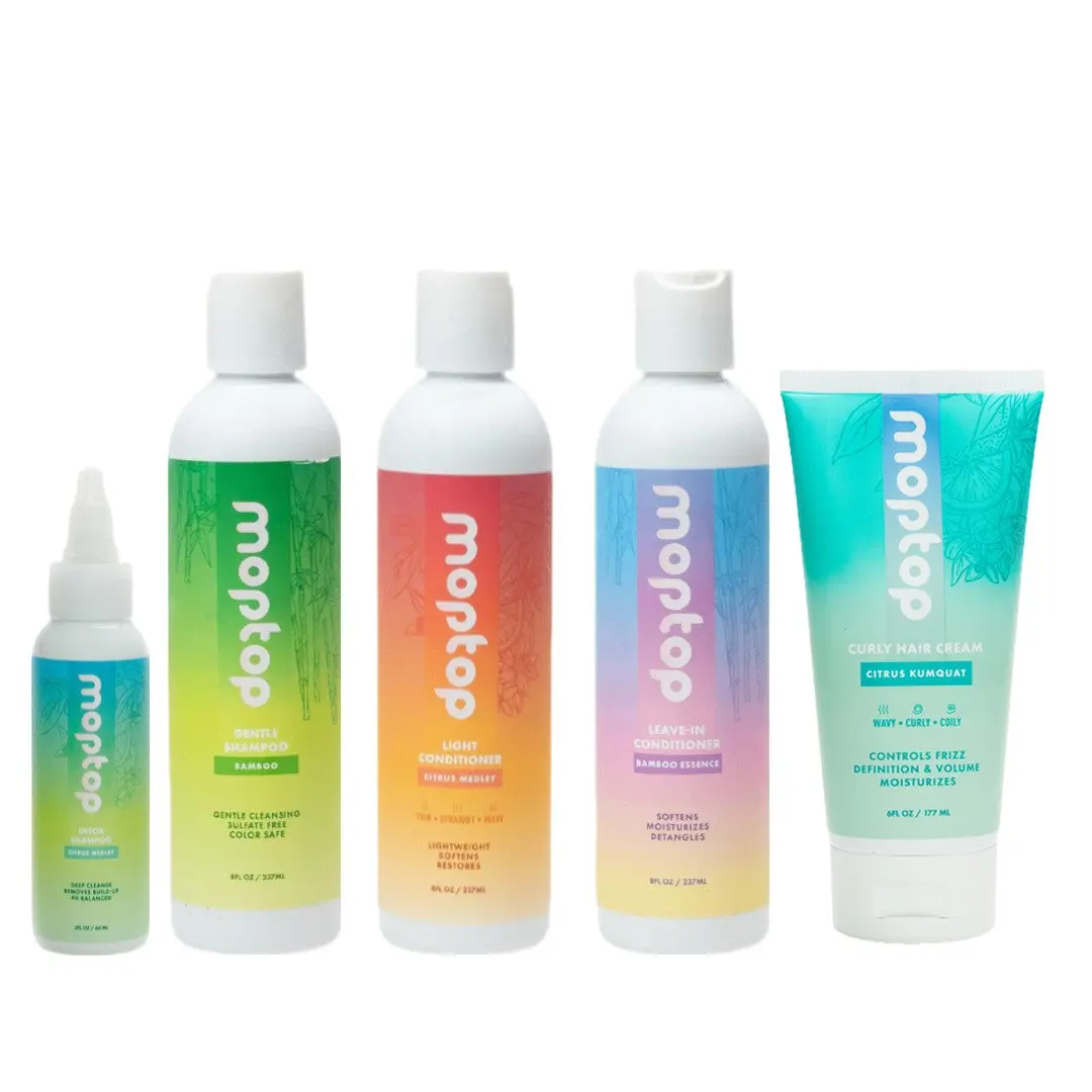 Wavy Curly Hair Bundle - Detox | Shampoo | Conditioner | Leave In | Cream