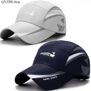 2-Pack Quick Dry Baseball Caps for Men & Women, Breathable Trucker Hat with Sailboat Print, Lightweight Sun Protection Hat for Fishing, Hiking, Running, Outdoor Sports & Daily Wear,summervibes
