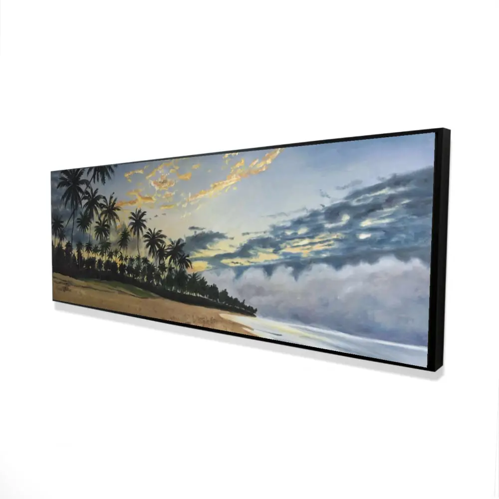 Begin Home Decor 2081-2060-CO148 20 x 60 in. Tropical Summer Moments - Blue Coastal Framed Canvas Decor